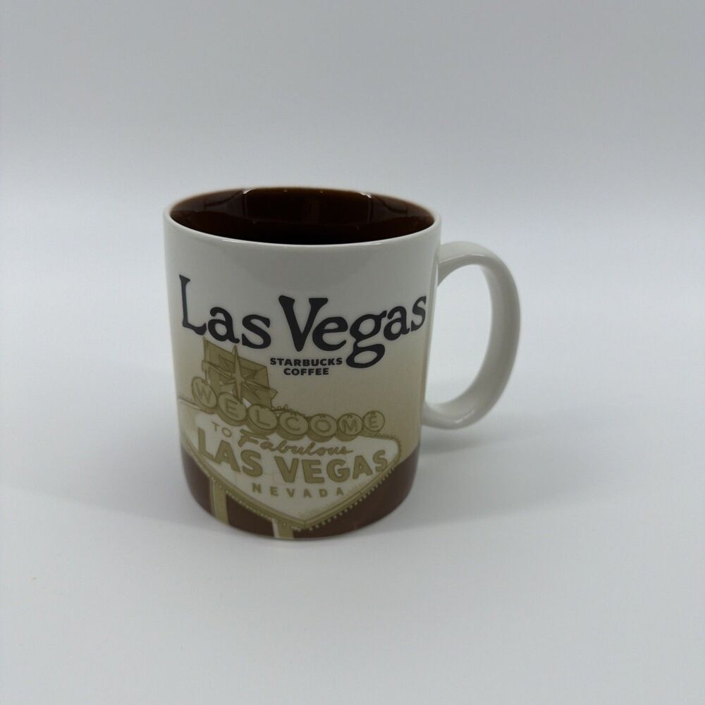 Starbucks Coffee Mug Las Vegas Nevada Collectors Series 16 oz Tea Cup 2008